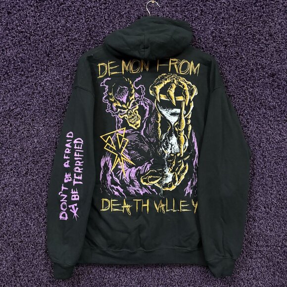 The Undertaker Demon from Death Valley WWE Promo Hoodie XL - Picture 3 of 4